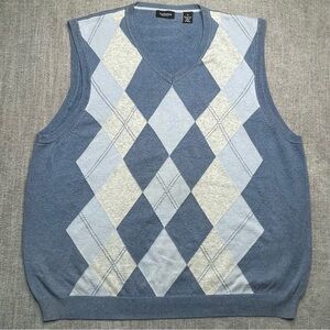 Van Heusen Argyle Sweater Vest XL